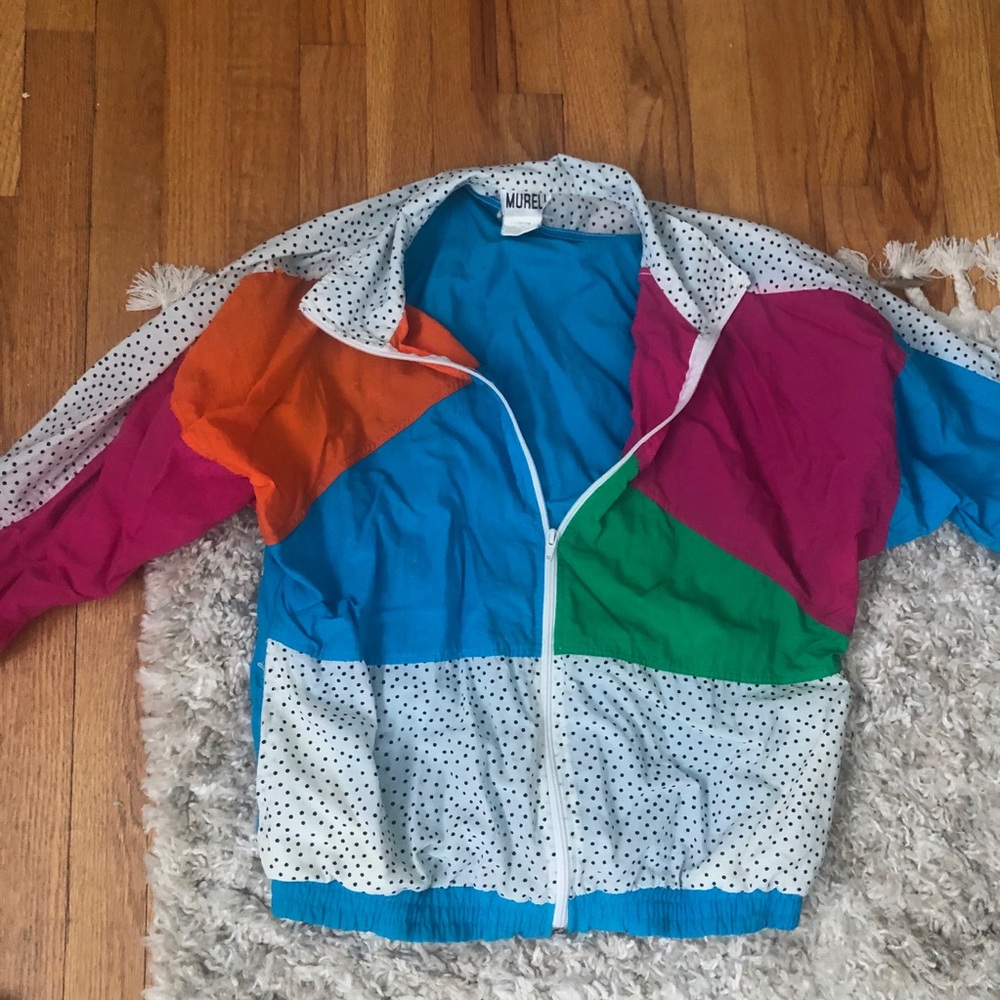 80s nylon windbreaker